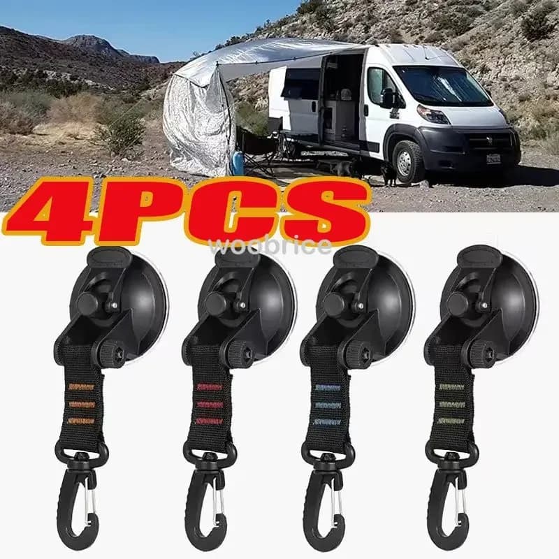 Gancio di fissaggio per tende Moschettoni Ganci Auto Viaggio Arrampicata Appendiabiti portatile Aspirapolvere Appendiabiti resistenti Ventose Camper