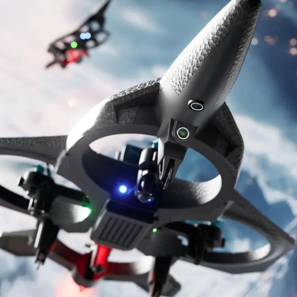 EPP Foam V46 Foam RC Aircraft RC Drones Rechargeable Remote Control Aircraft Gravity Sensing with Light Obstacle Avoidance Plane