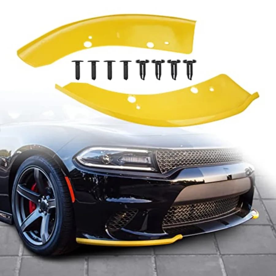Protezione Splitter Paraurti Anteriore Compatibile con Dodge Charger SRT Hellcat/SRT 392/Scat Pack/RT Scat Pack/GT/RT 2015-2021 G
