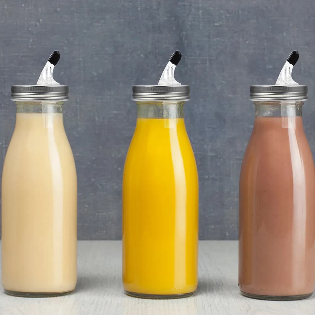 4 Set di Tappi Versatori Premium per Bottiglie di Vino, Liquori, Olio, Barattoli e Lattine - Versatore Multifunzione Portatile per Bar e Cucina