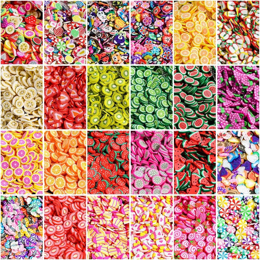1000 pz/borsa 3D Estate Fette di Frutta Kawaii Argilla Polimerica Fragola Limone Pendenti E Ciondoli Per Unghie Artistiche Decorazione Flatback Strass