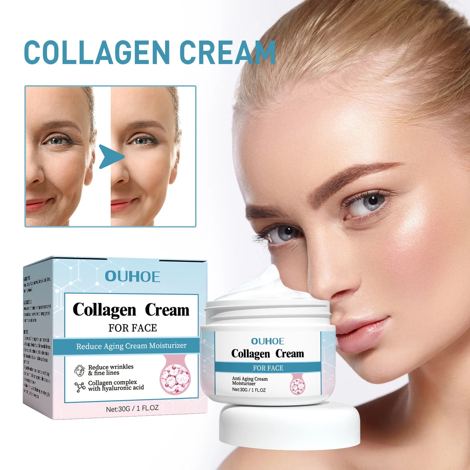 Collagen Rassodant Cream – Hydrating, Toning, Softening for OUHOE
