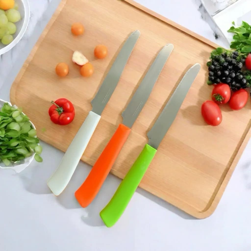 Coltello da bistecca in acciaio inossidabile, set di coltelli da bistecca colorati, coltello da frutta per la casa, coltello da pane, coltello da cucina per bucciare frutta