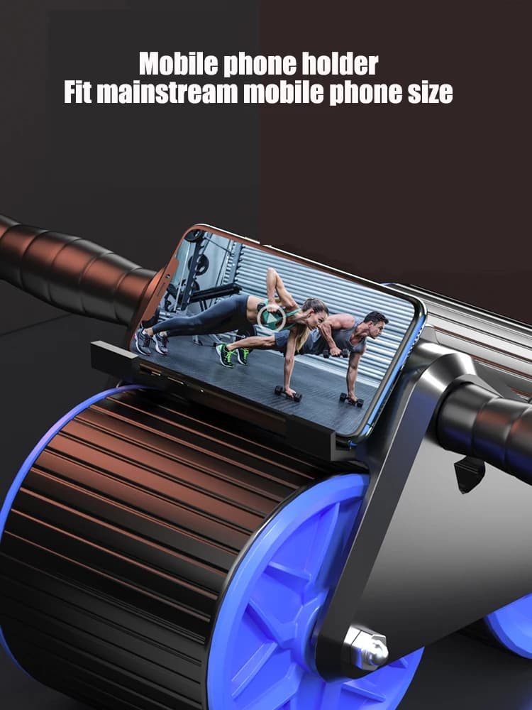 AB Roller Wheel Machine - Abdominal Roller Core Training Equipment for Home Gym with Exercise Mat and Muscle Coach