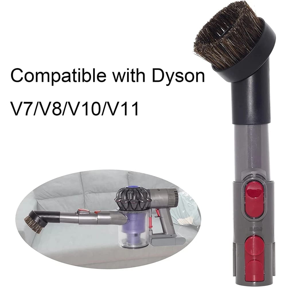 A010 Horse Hair 1.25 Inch Vacuum Brush Attachment Hose Adapter For Dyson V15 V11 V10 V8 V7 V6 Vacuum Cleaner