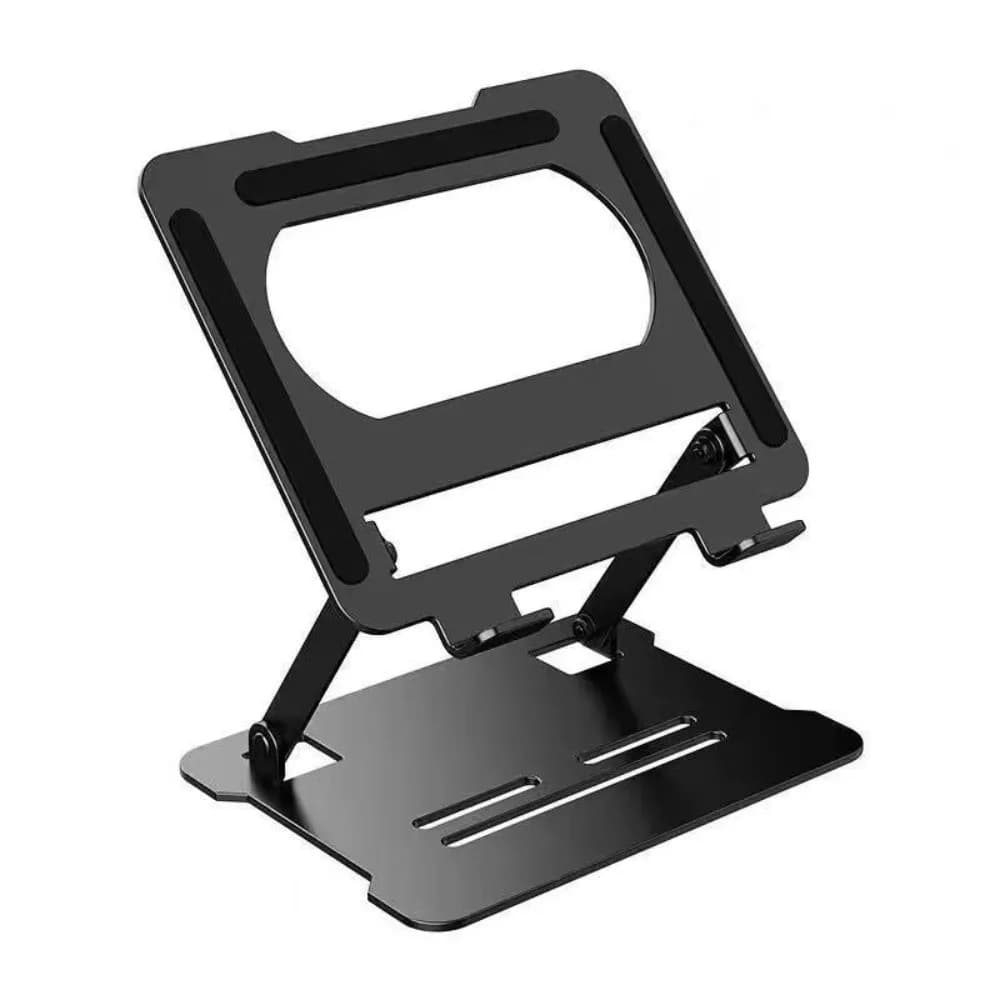 Supporto Portatile Regolabile per Tablet, Dissipazione del Calore, Antiscivolo, Supporto per Laptop in Lega, Altezza Regolabile, Staffa Metallica per Notebook