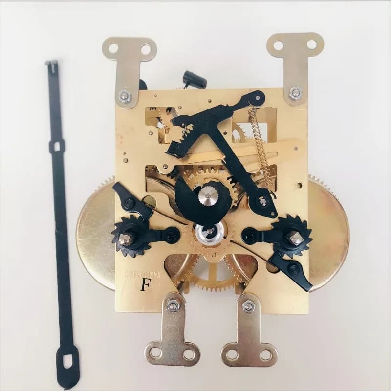 Antique Mechanical Clock Movement, Key-Wound Brass Pendulum Chime Mechanism for Grandfather Wall Mantel Clock Parts