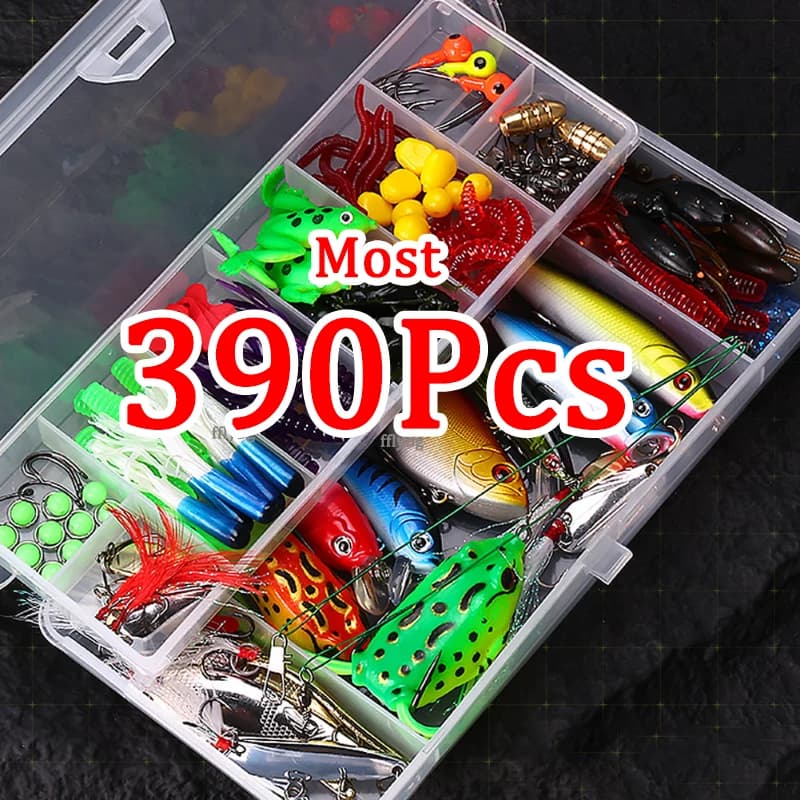 Fishing baits Set Combo Soft Hard Crankbait VIB Minnow Poppers Jig Metal Knitting Box for Freshwater / Deep Water Equipment Bass Pike Fishing