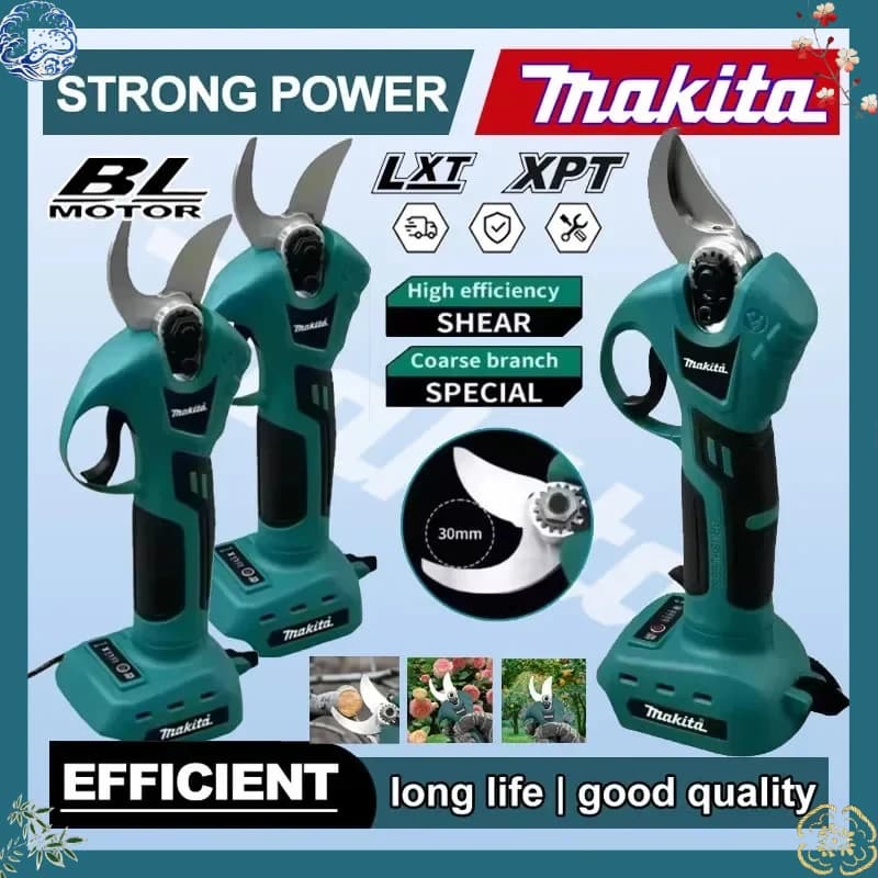 Makita Professional Electric Scissors Compatible with 18V Battery, Wireless Power Supplies, Garden Tools