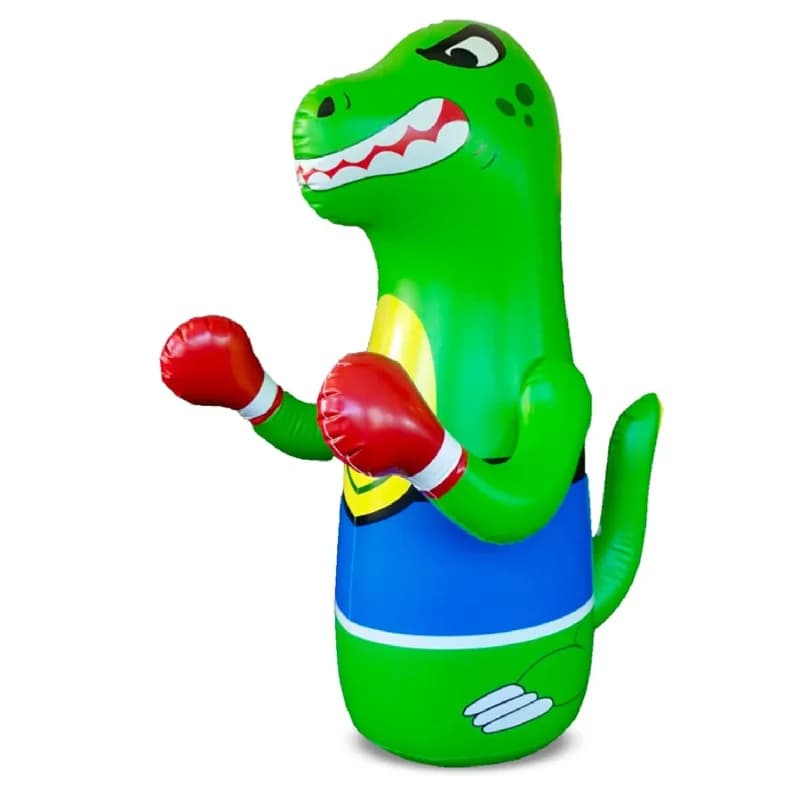 47" Inflatable Dinosaur Punching Bag for Kids - Durable Blow Up Kids Punching Bag with Bounce Back Base