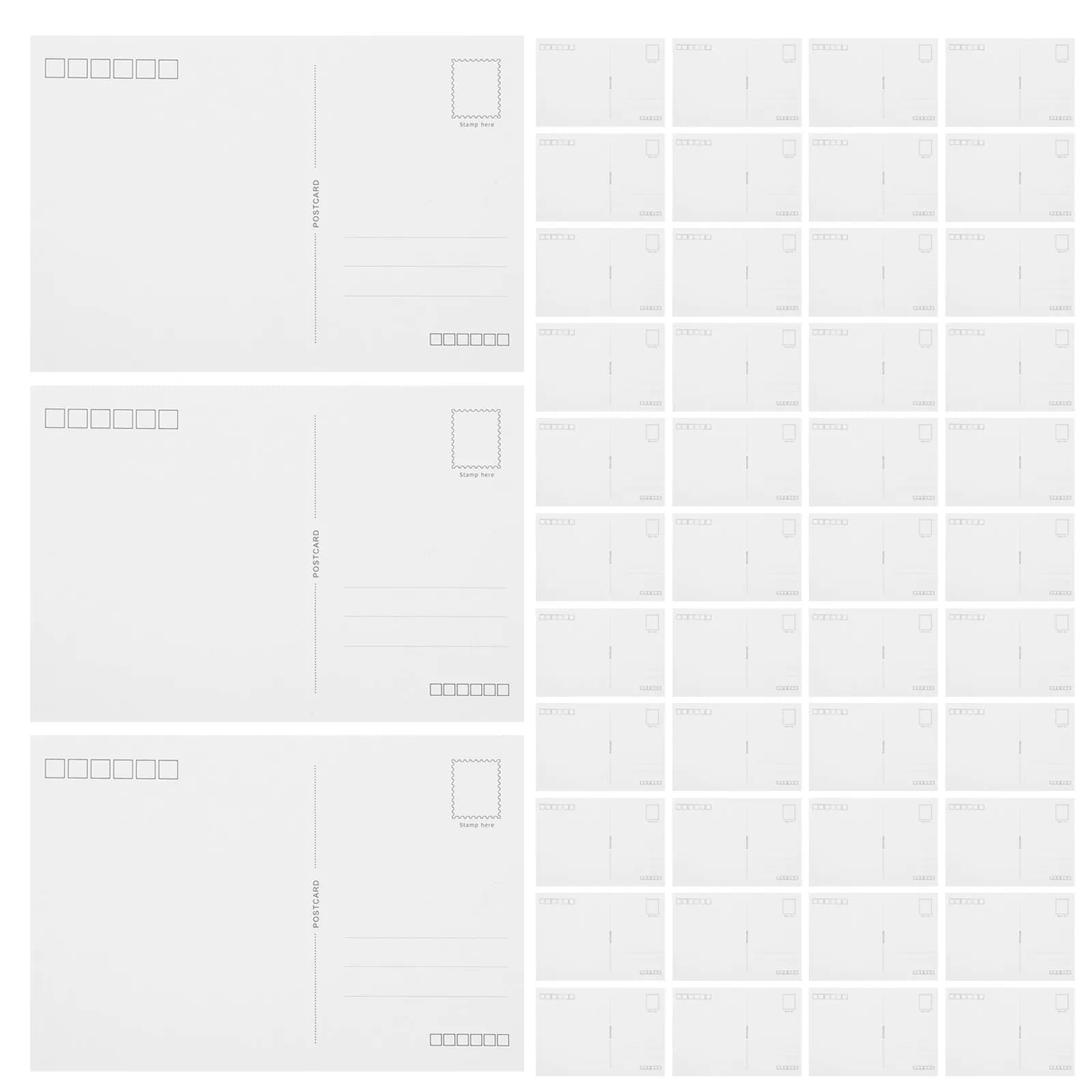 120Pcs Blank Postcards for Mailing Plain White Cardstock Bulk Postcards Printable Art DIY Invitations Watercolor Greeting Cards