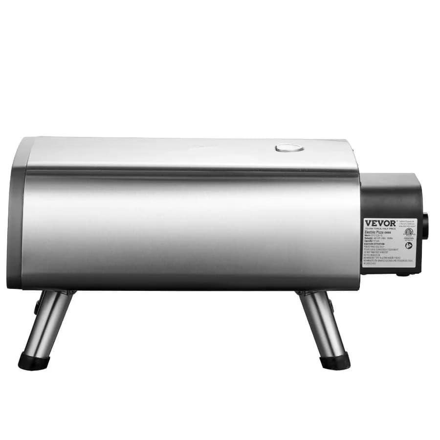 Forno Elettrico per Pizza da 12 Pollici da Banco in Acciaio Inox con Pietra Refrattaria e Spatola, Riscalda fino a 850 Gradi ° F Mul