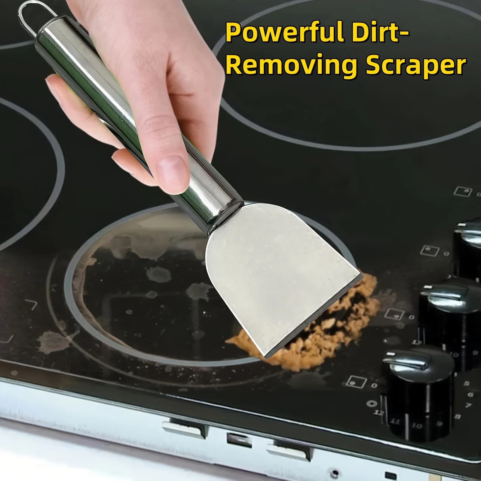 Versatile Cleaning Scraper Metal and Stainless Steel Durable glue removal device Snow blade for kitchen, bathroom and home use