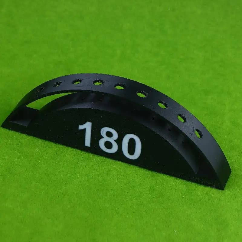 Supporto per Freccette da Tavolo Stampato in 3D, Porta 9 Freccette con Punta in Acciaio o Morbida, Robusto, Completamente Assemblato, Organizzatore Salvaspazio