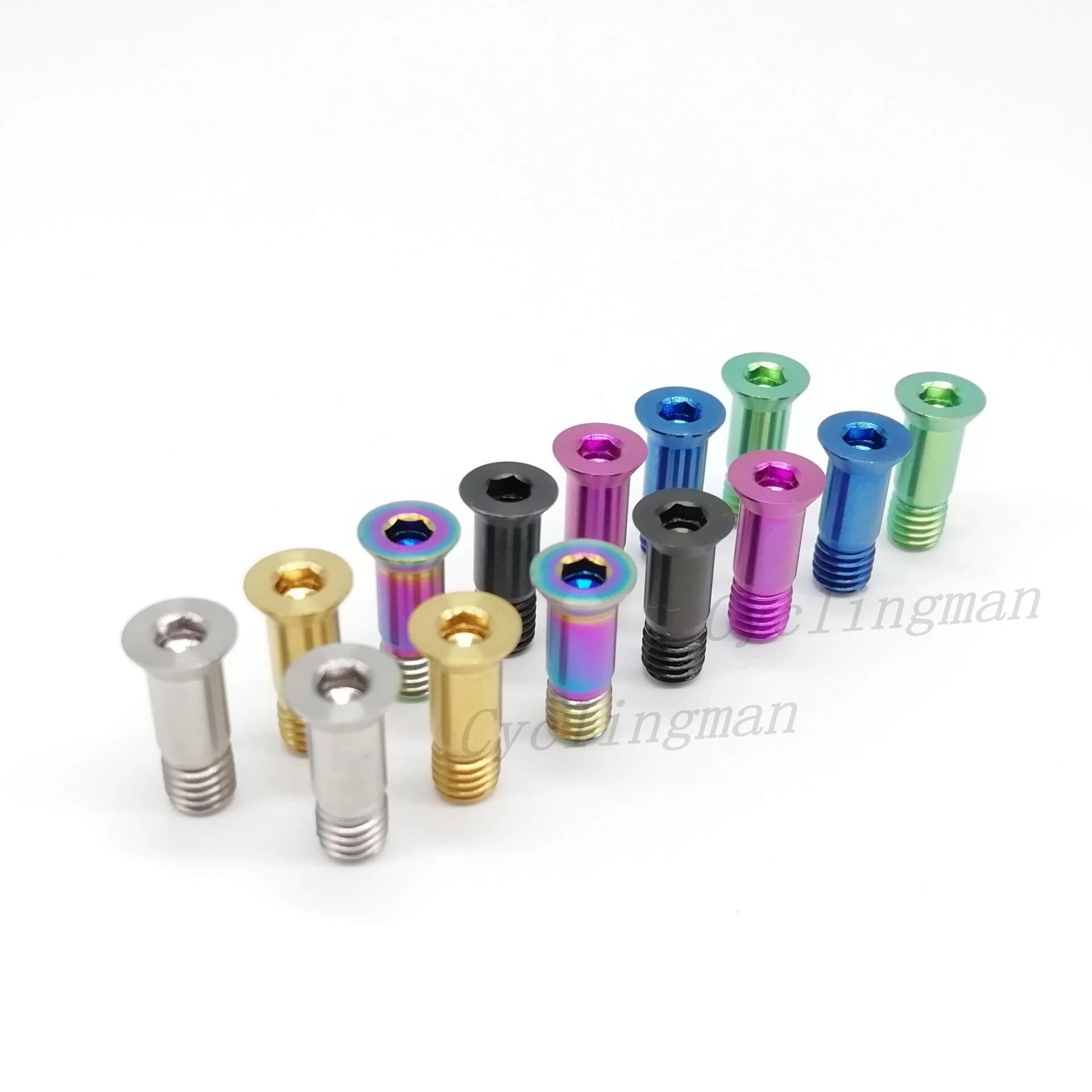 2 pz M5x14.2mm bicicletta deragliatore posteriore bullone bullone in titanio fantino bullone ruota MTB bici guida rullo bullone vite