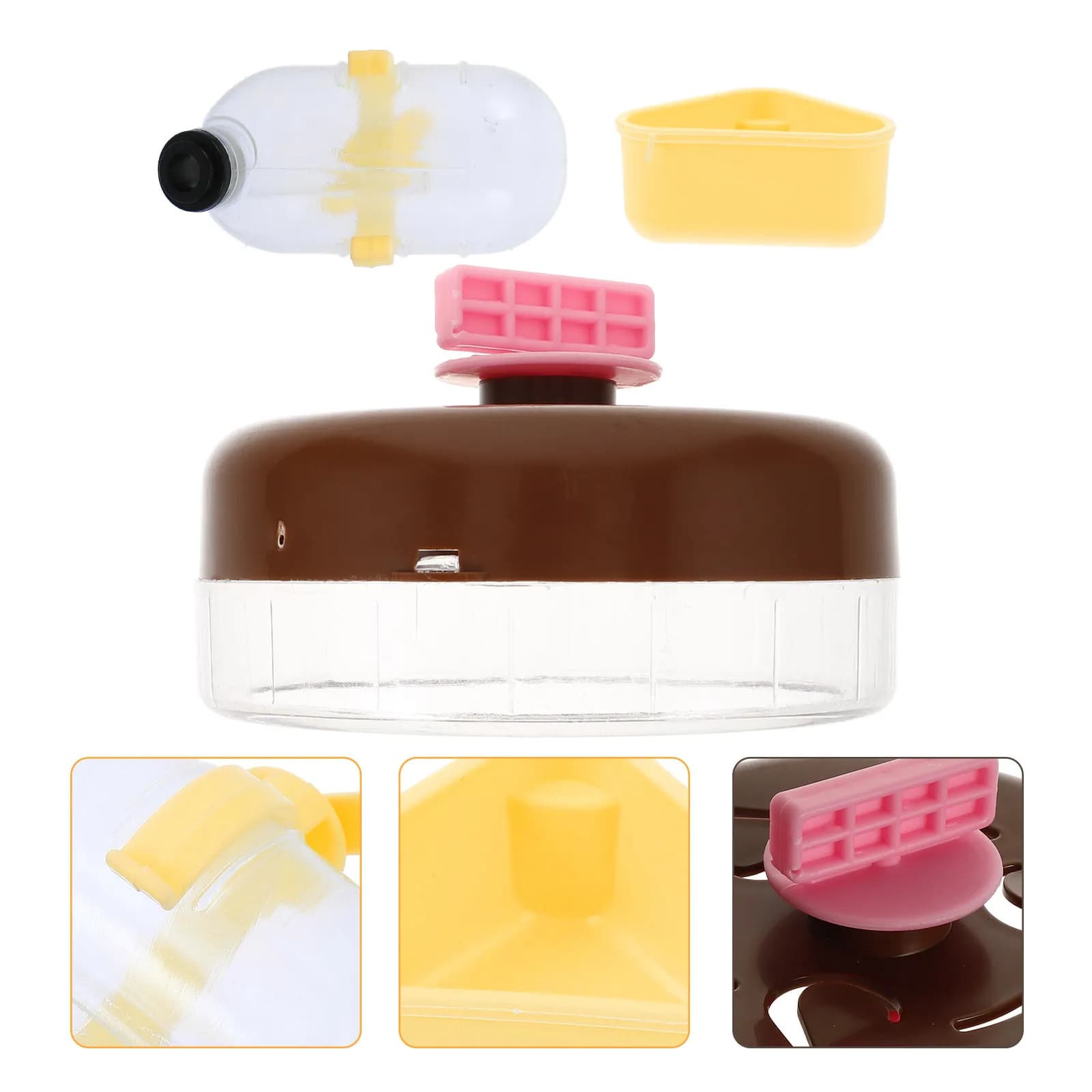 1Set Running Wheel Food Bowl Water Bottle Hamster Cage Accessories Reusable ABS Small Animal Pet Supplies Exercise Tool