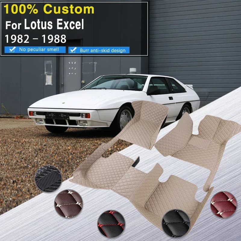 Tappetino per auto in pelle RHD completo per Lotus Excel 89 1982 ~ 1998 Water Poof Tappetini per auto Tappetino per tappeti Vassoio Fango Tapetes Para Carro Ca