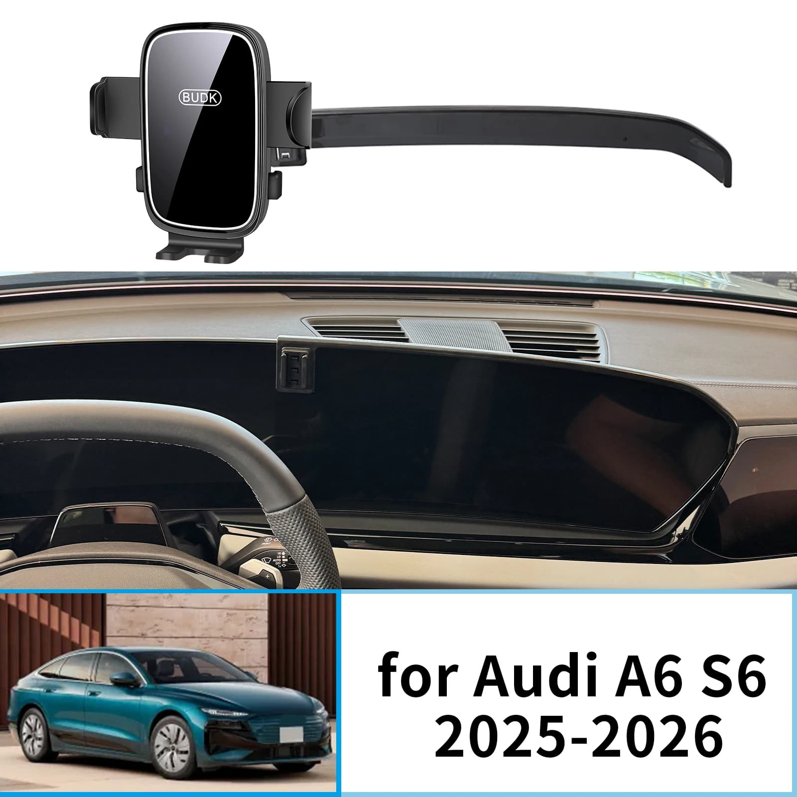 Per Audi A6 S6 Avant Berlina 2025 2026 Sportback Staffa GPS Elettrica Supporto di Navigazione Accessori Auto Supporto Del Telefono Mobile Per Auto