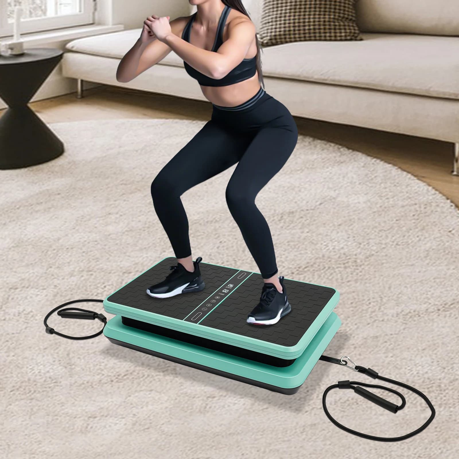 Vibration Platform for Exercise Machine with 200 W Vibration Plate, Body Modeling Vibration Plate for Women and Men Full Body Weight Loss