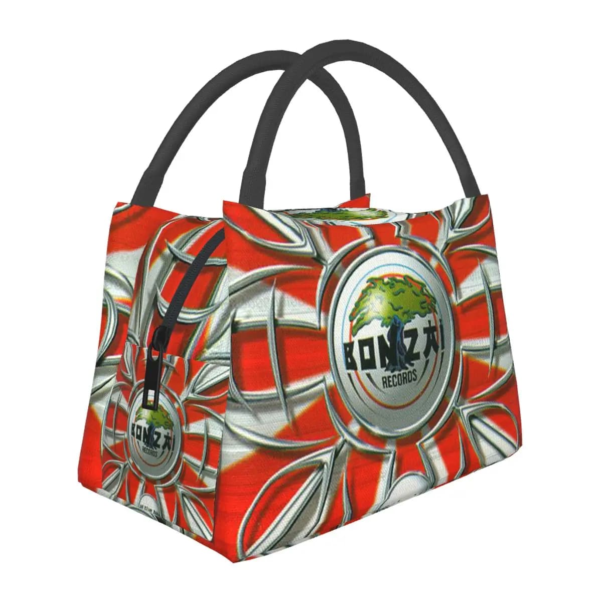 Bonzai Records Insulated Lunch Bag for School Picnic Storage Food Boxes Portable Container Cooler Thermal Lunch Box Tote