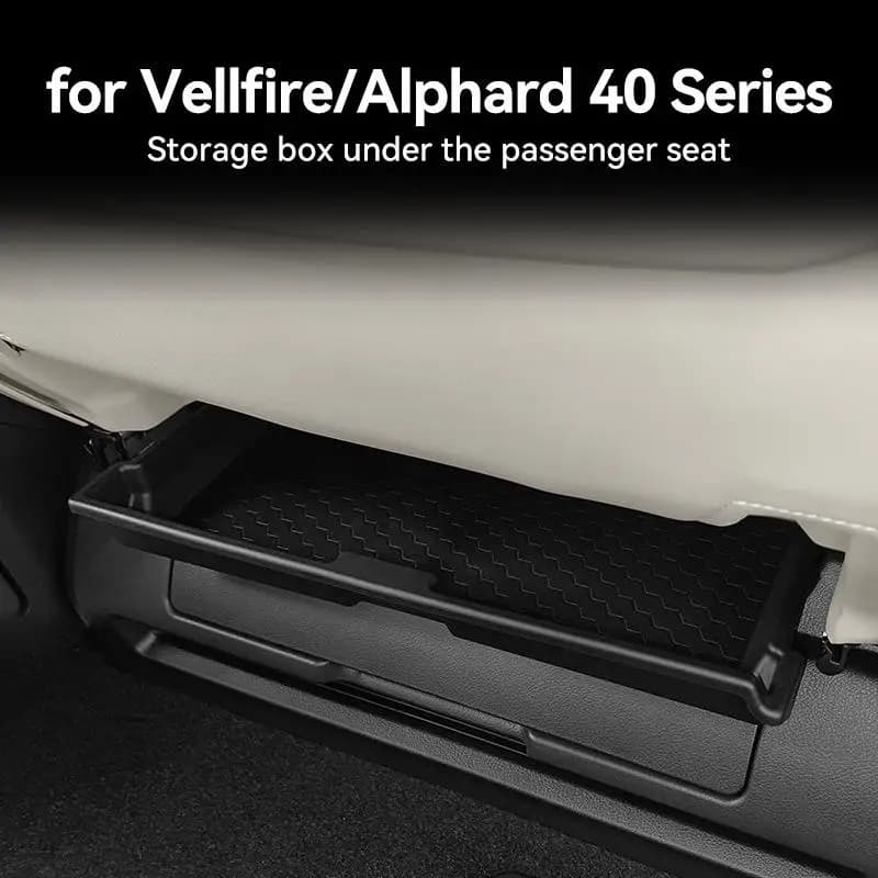 Per Alphard Vellfire 40 Serie 2023-2026 Scatola per auto sotto interni Auto Passeggero Accessorio Vassoio Organizzatore di stoccaggio F0y9