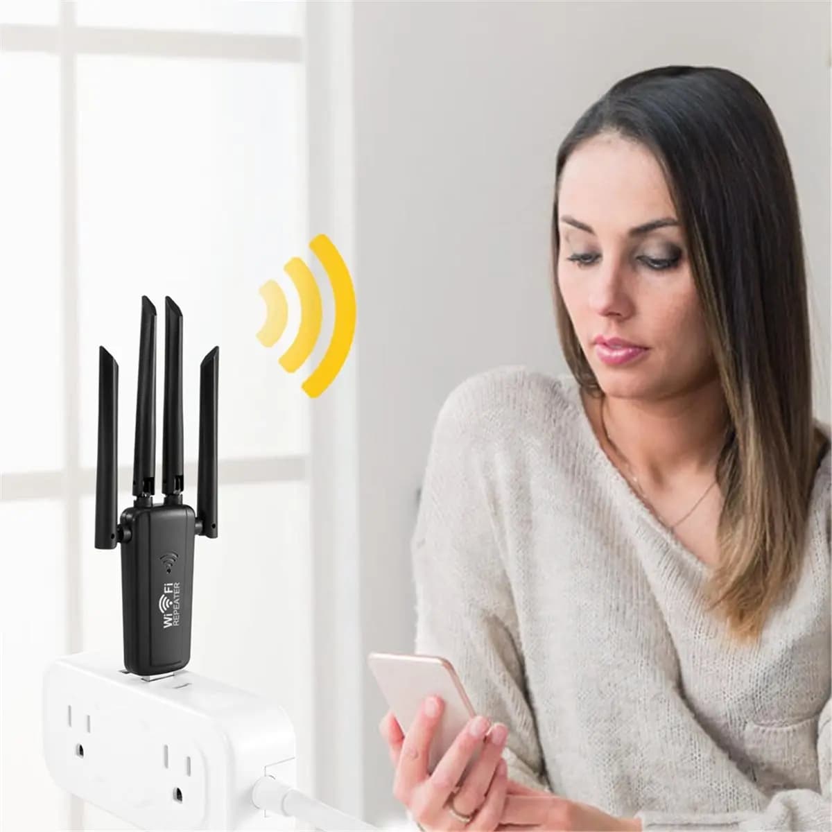 NEW FACTORY~New 300Mbps Wireless WIFI Repeater Remote 4 Antenna Wifi Extender Amplifier 802.11N WiFi Booster Repetidor Amplifier
