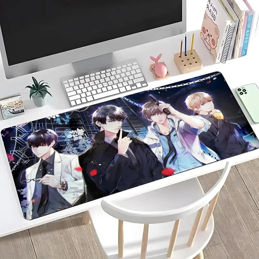 Tappetino per mouse Otome per giochi mobile, grande, con bordi rinforzati, per tastiera e scrivania del computer