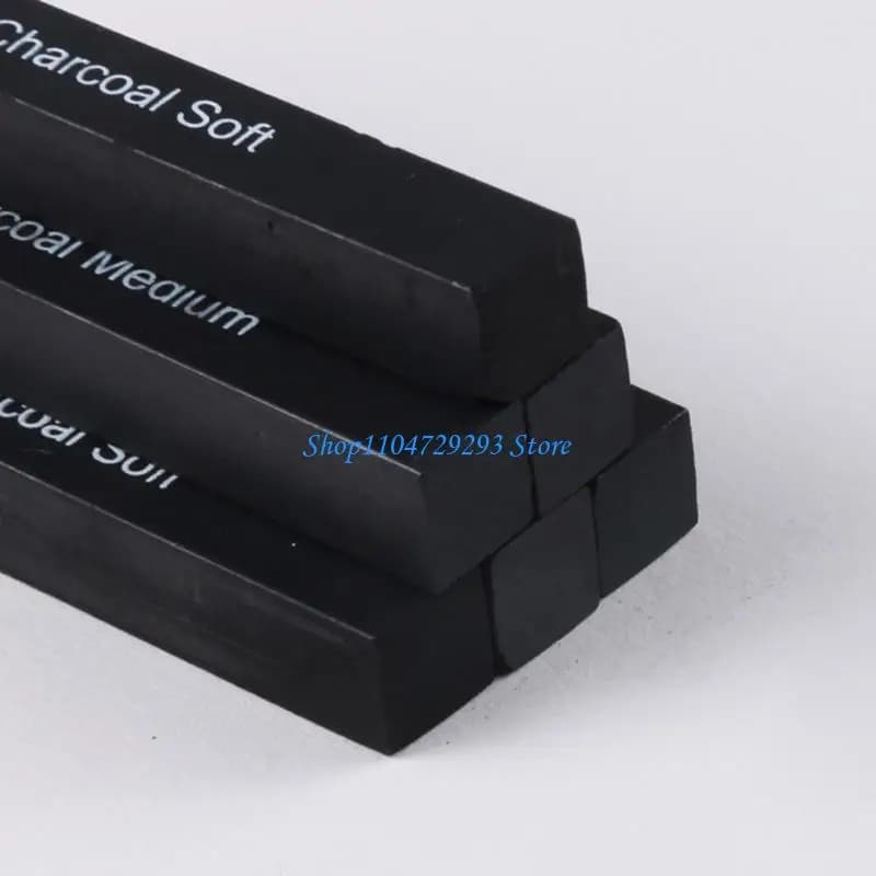 Soft Hard Sketch Charcoal Sticks for DIY Art Project Students Teachers 6X