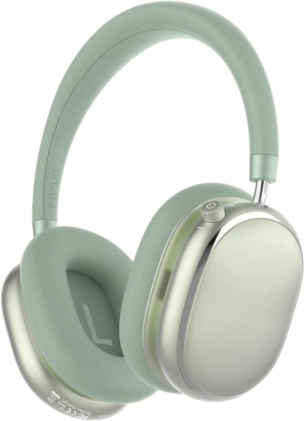Cuffie ibride con cancellazione attiva del rumore con manopola di controllo 65 ore di riproduzione Cuffie over-ear Wireless Bluetooth 6.0 Audio ad alta risoluzione