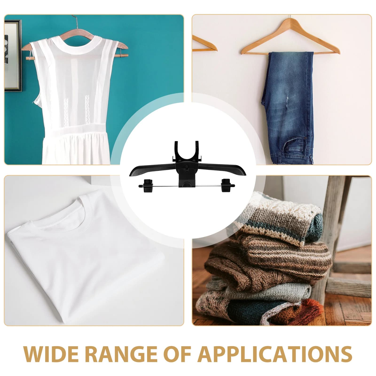 Appendiabiti pieghevole per stiratura a vapore per cappotto in cotone, camicia, giacca a vento, piumino di lana, accessori per indumenti a vapore