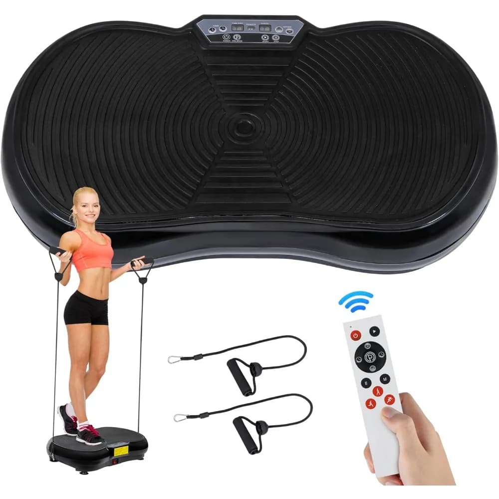Exercise machine with vibrating plate, vibrating fitness platform for body-wide workout for slimming, toning well-being, home gym Equi