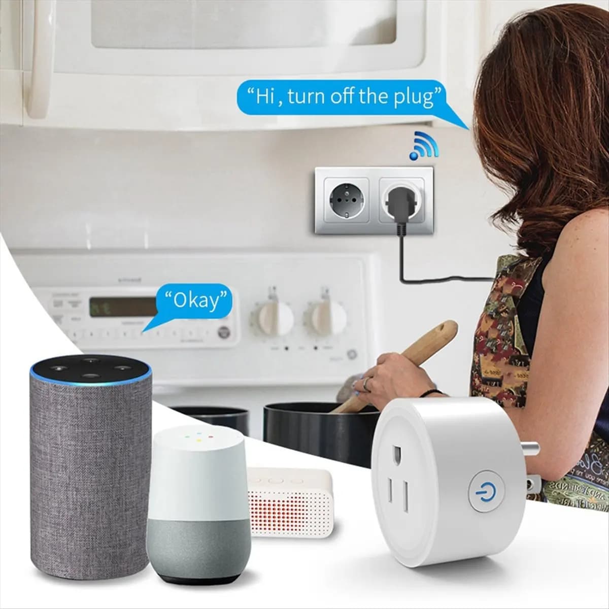 HDL Zigbee Smart Voice Control 16A with Power Monitoring & Timing Function for Alexa Google US Plug