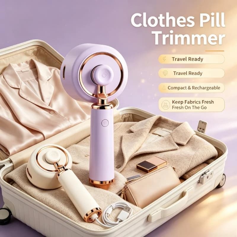 2In1 Large Surface Rechargeable Fabric Shaver Portable Lint Remover Clothes Pill Trimmer