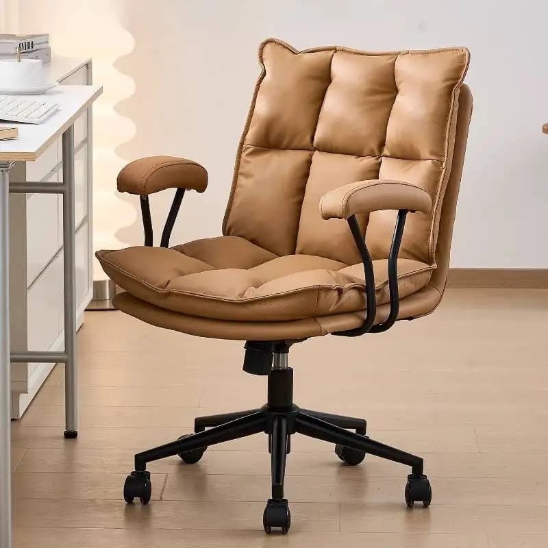 Cuscino per sedia da ufficio di design con braccioli morbidi, poltrona reclinabile ergonomica Lazyboy, comoda sedia da ufficio, mobili per ufficio