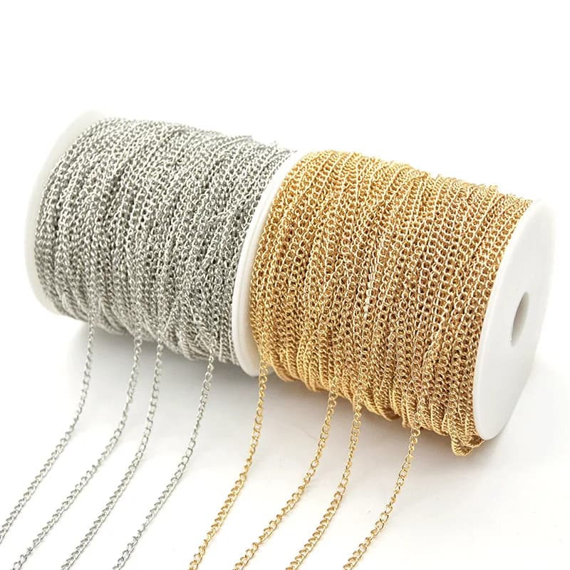 10Meters Iron Encryption Chains For Jewelry Making DIY Necklace Bracelet Accessories Chain