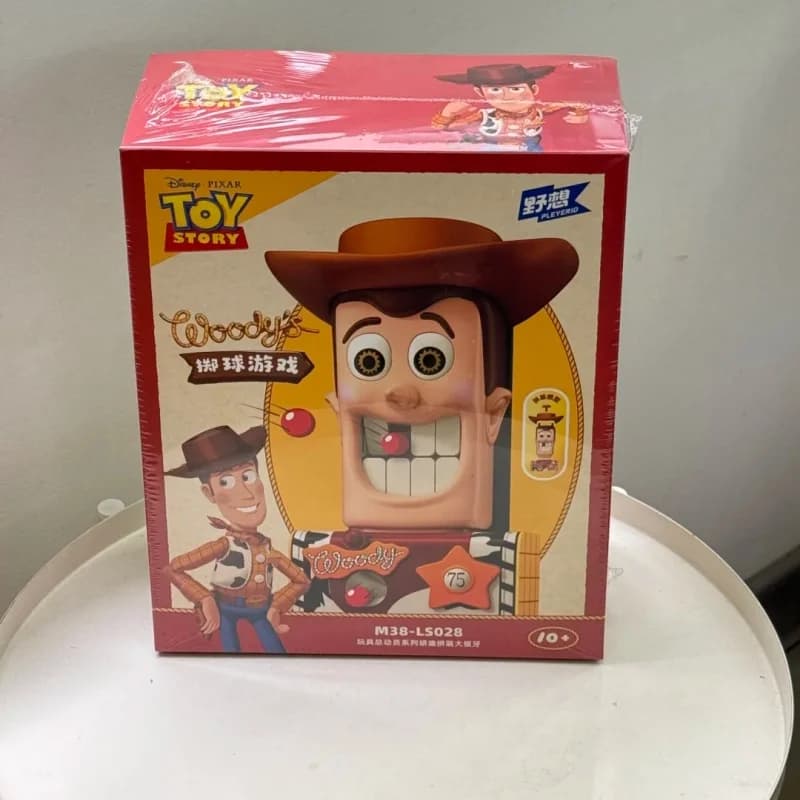 Nuovo Gioco da Tavolo Woody Big Teeth con Blocchi da Costruzione e Lancio di Palline, Regalo Toy Story per Collezionisti Adulti