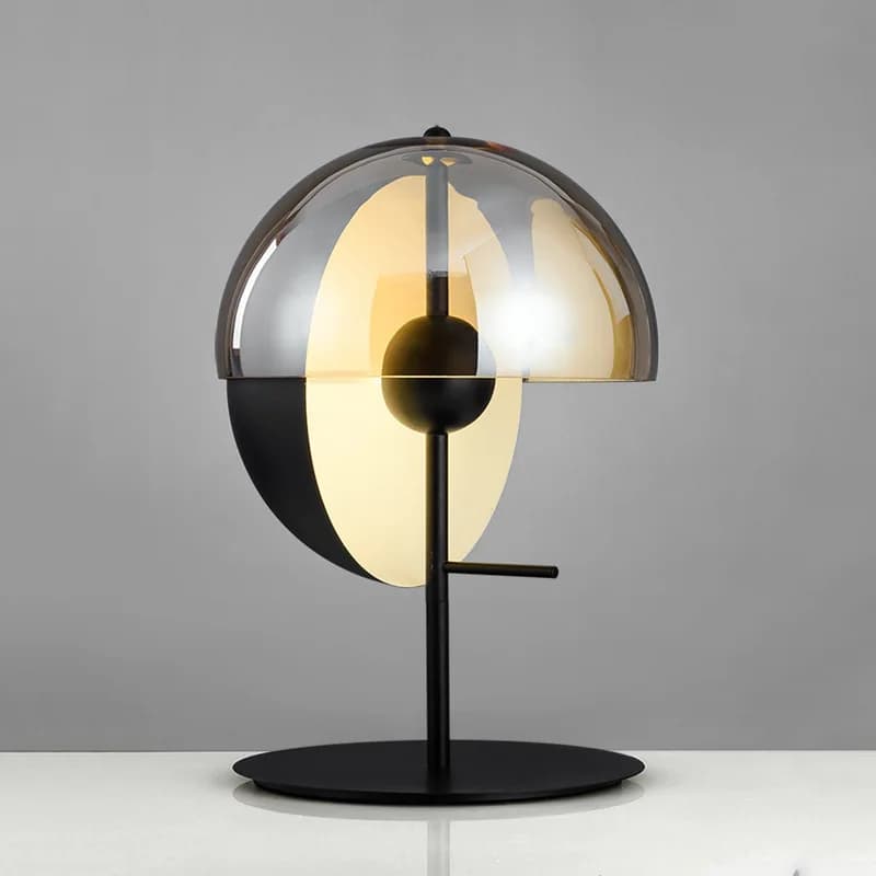Lampada da scrivania rotonda con emisfero personalizzato di arte creativa nordica adatta per la decorazione della camera da letto del soggiorno
