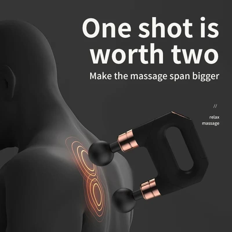 New portable percussion therapy device with electric massage gun for athletes Powerful deep tissue muscle massager