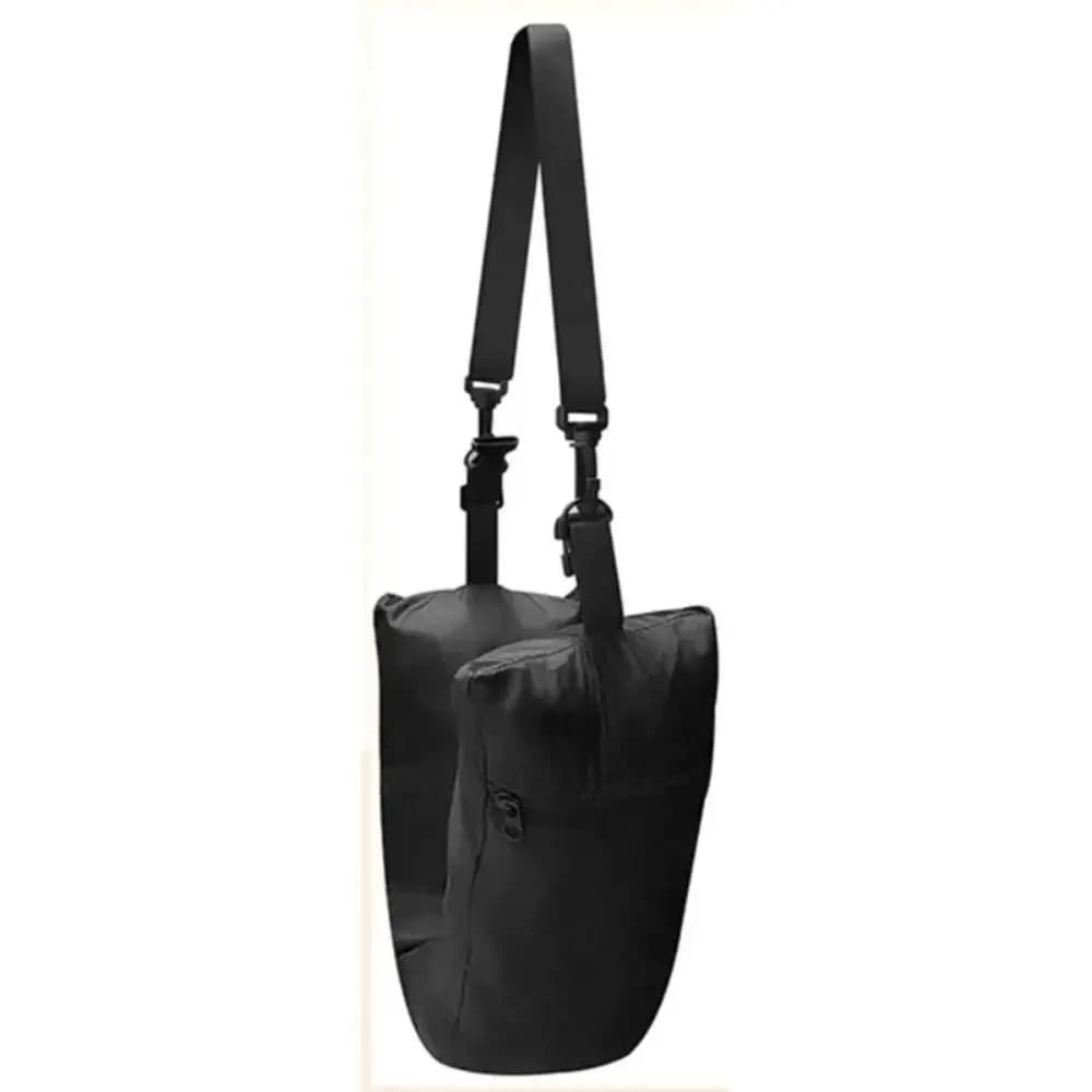 Cuscino da viaggio riempibile per il collo con vestiti borsa portaoggetti per federa in tessuto Lycra impermeabile per il trasporto del cuscino portatile per borsa da viaggio