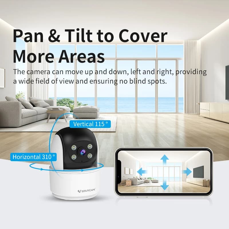 Telecamera IP Dome PTZ Wireless a Colori 3MP 1296P con App O-Kam, Rilevamento Umanoide AI, Sicurezza Domestica, Monitoraggio Bambini