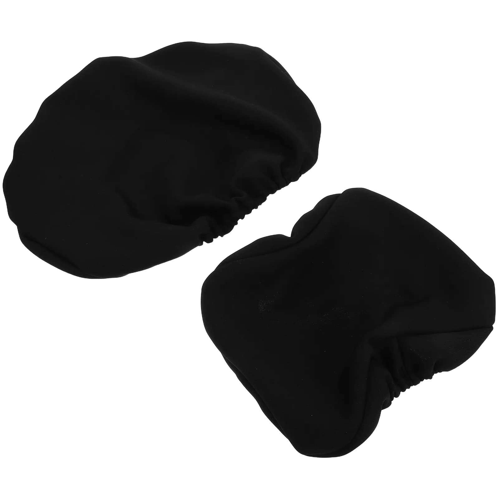2 Pezzi Coprisedia da Gaming con Supporto Lombare e Cuscino Ergonomico per Schienale, Nero, per Sedia da Ufficio e Scrivania