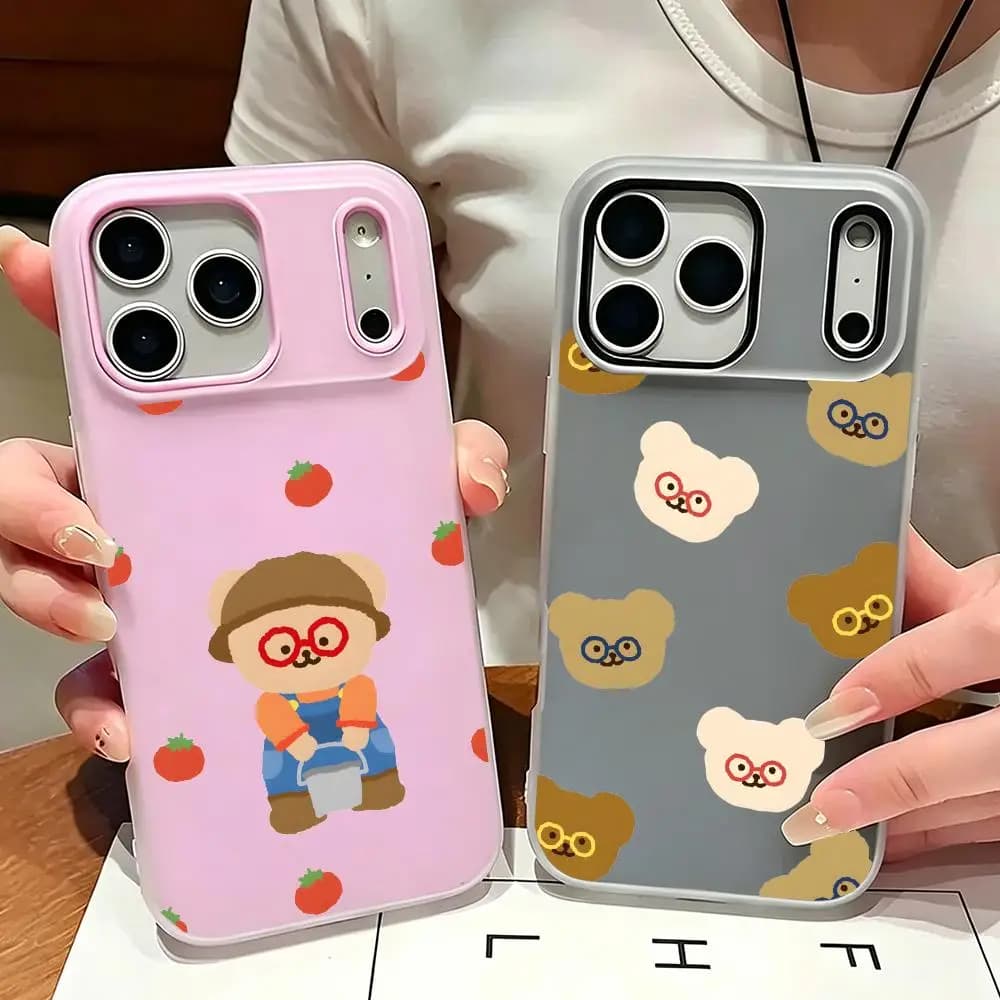 T-TeteumS Phone Case Elly 2-in-1 Dual Layer Shockproof Case for iPhone17 /16 /15 /14/13/12