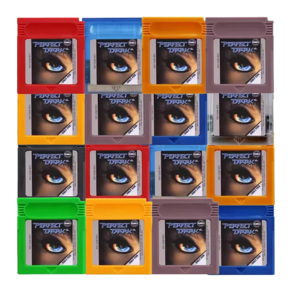 ##Rewritable USA Version GBC Game Cartridge Perfect Dark 9 Colors Shells with Battery Video Game Console Card Collect Gifts