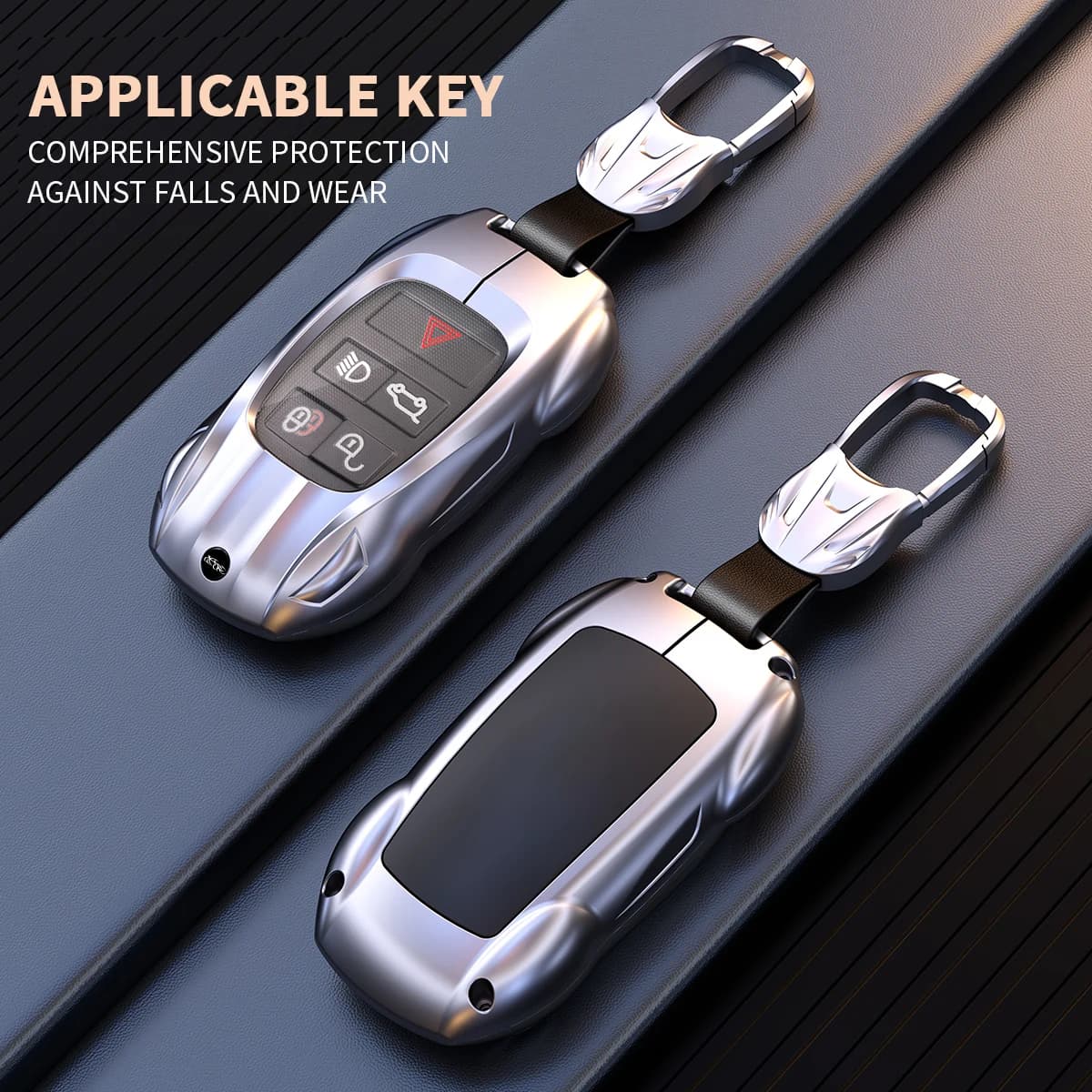 Zinc Alloy Car Remote Smart Key Cover Case Shell For Land Rover Range Rover Evoque Discovery Sport Velar For Jaguar XE E-PACE XF