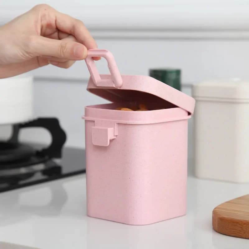 Scatola per il pranzo per microonde da 600ml scatola per zuppa scatola per il pranzo a tenuta stagna sigillata contenitore per alimenti quadrato in PP scatole per la preparazione dei pasti Bento Kitchen Office