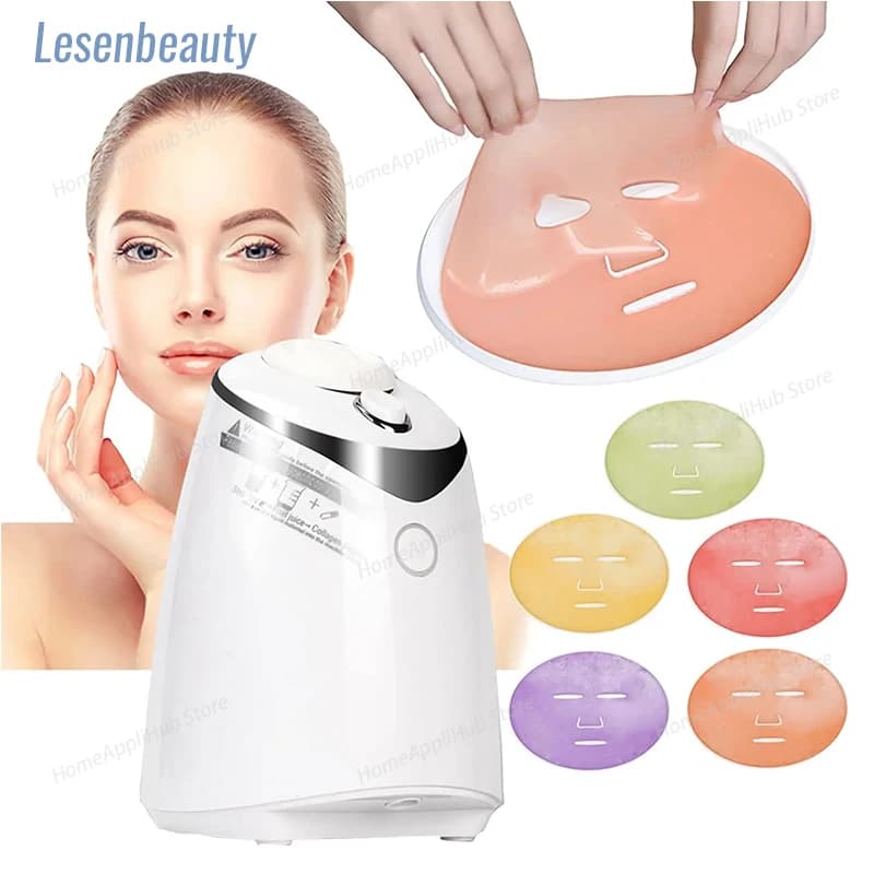 Macchina per la creazione di maschere per il viso Trattamento facciale Automatico fai-da-te Frutta Verdura naturale Collagene Uso domestico Salone di bellezza SPA Cura Eng Voice