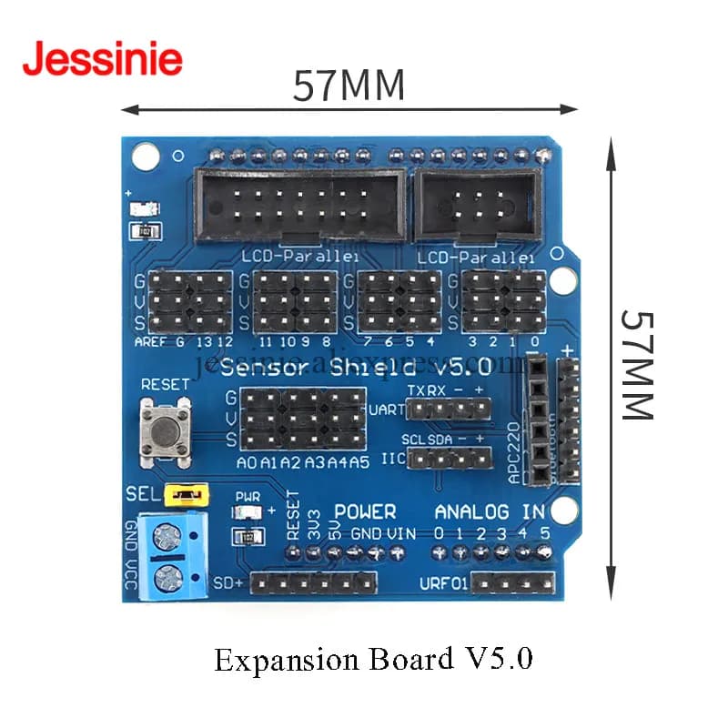 Sensor Shield V5.0 expansion board for arduino electronic building blocks robot R3 Expansion Module