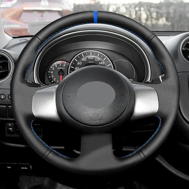 Rocks on the wheel For Nissan March 2010-2015 Versa 2011-2013 Sunny 2012-2014 Car steering wheel for perforated leather