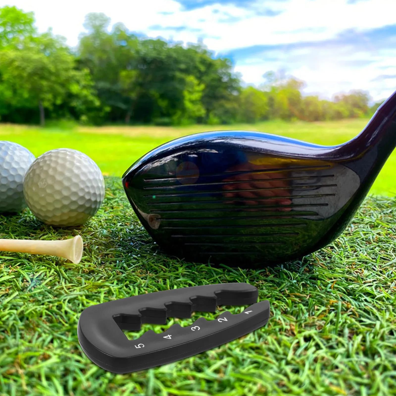 Strumento per Regolare l'Altezza del Tee da Golf, Regolatore di Precisione Portatile e Leggero in Materiale ABS, Allenatore per la Consistenza dello Swing