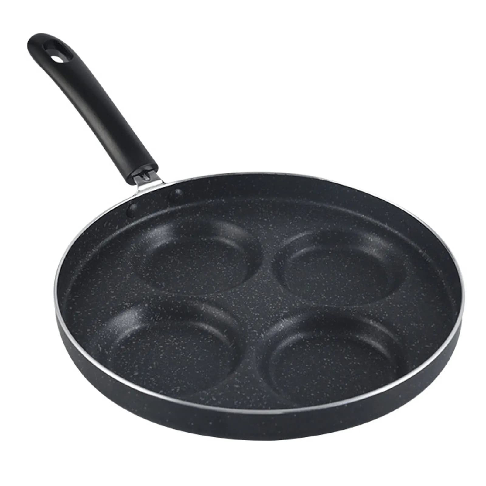1Pcs Non-Stick Egg Frying Pan Divided 3-Cup Egg Cooker for Home Use Breakfast Skillet Cooking Tool Pancake Fryer Kitchen